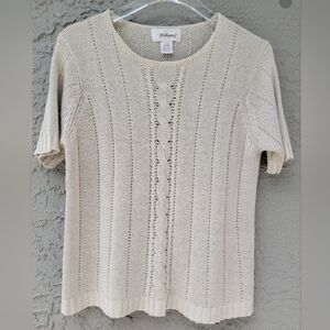 Vintage Worthington Silk blend classic cable knit retro chic top size large